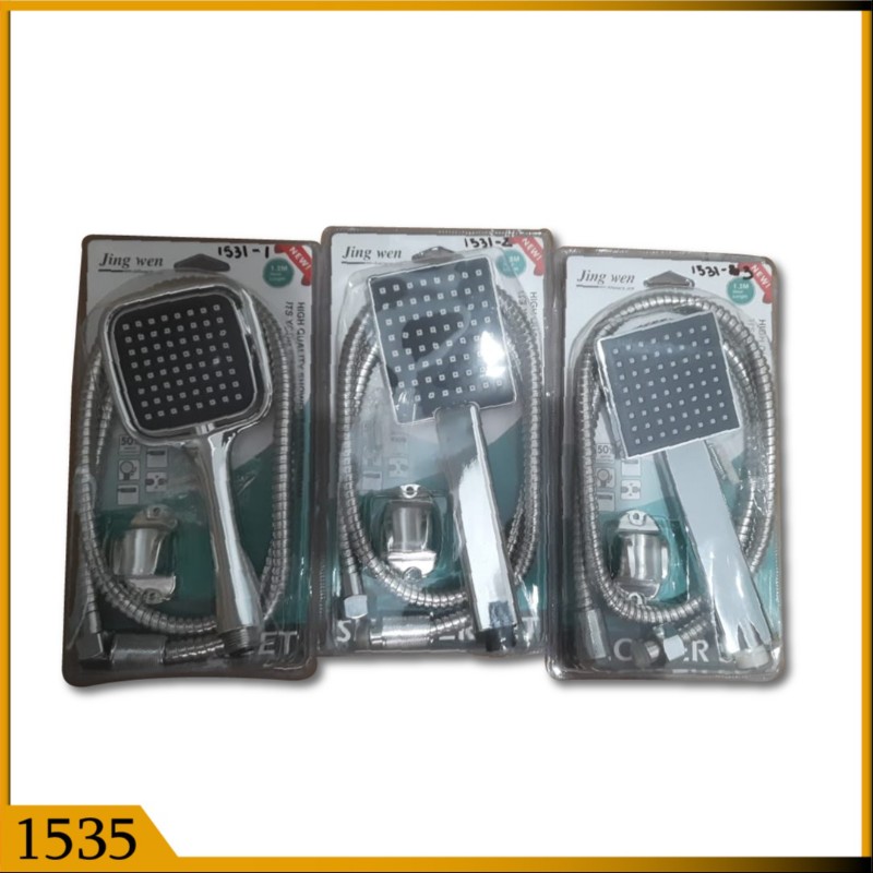 HAND SHOWER CARD CP PVC SQ (1535)